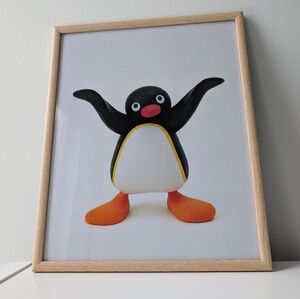 Framed Pingu Print